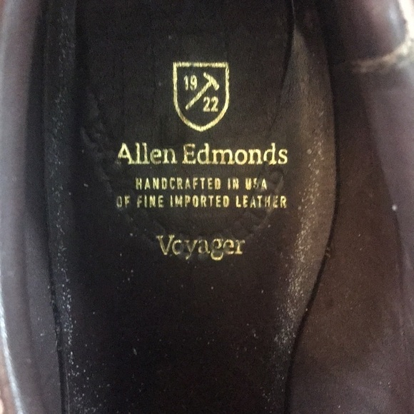 Allen Edmonds “Voyager” Lace Up Brown Leather Loafers size 10B